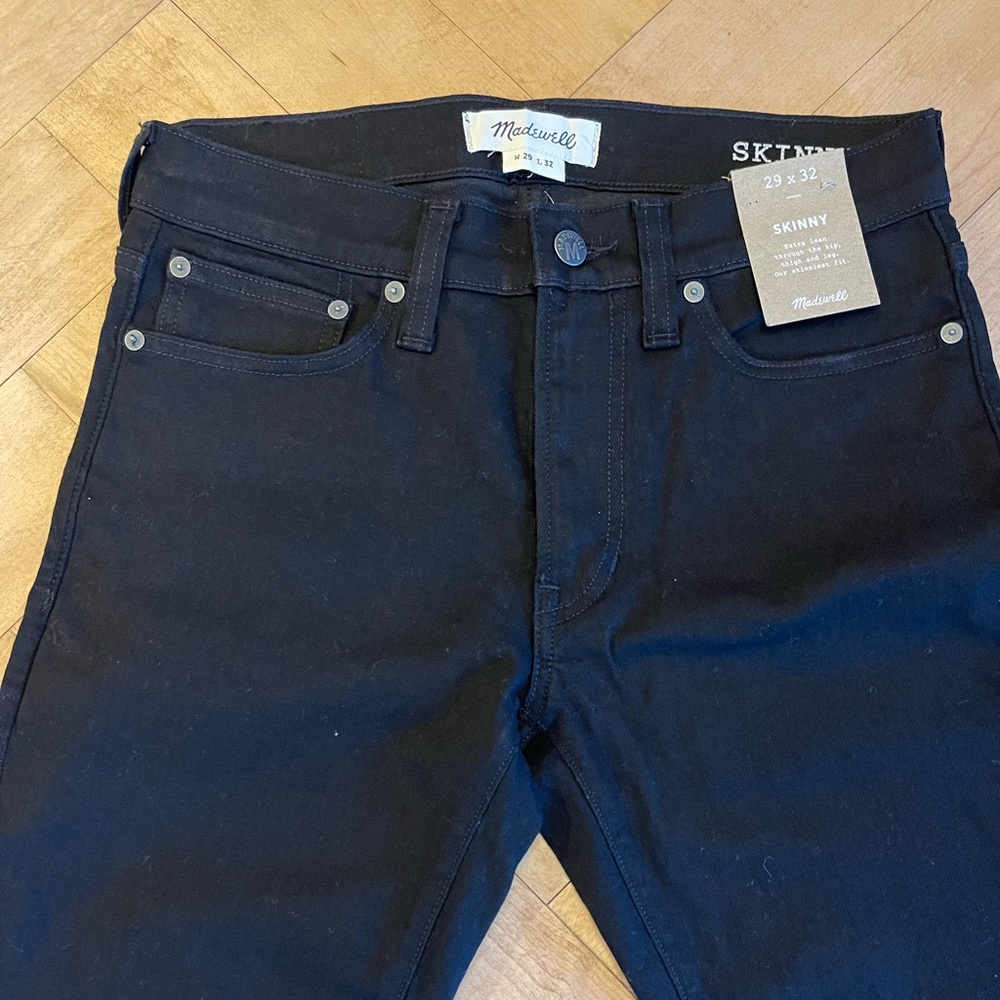 Madewell Mens Skinny fit black jeans 29x32